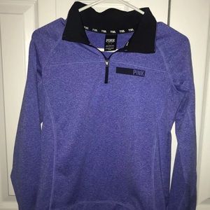 victoria’s secret pink half zip jacket